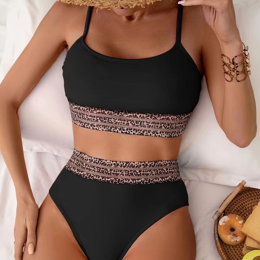 Dame bikini sæt med høj talje og sportslig snit Stilla