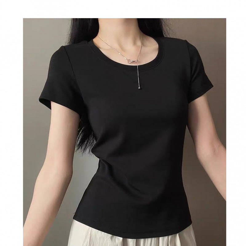 Femme Kortærmet Basic T-Shirt Stilla