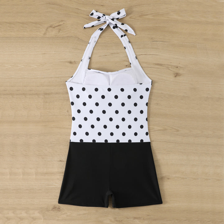 Dame Heldragt badeanzug med ruffle detaljer og hofte shorts Skovae