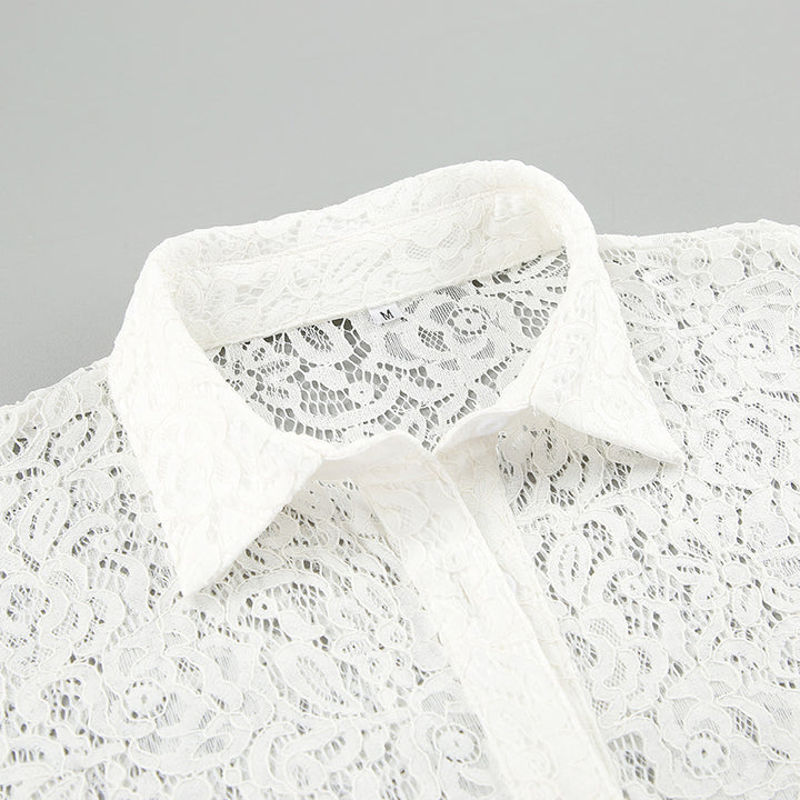 Dame spidsbluse i casual oversized-snit med praktiske lommer Stilla