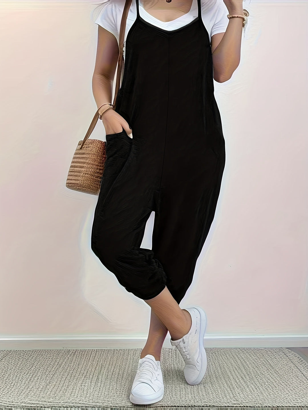 Dame jumpsuit med komfortabel pasform og praktiske lommer Stilla