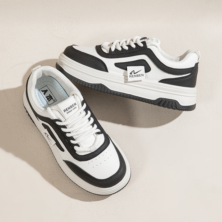 Dame sneakers i sporty og behageligt design med tykk sål og åndbare egenskaber Stilla