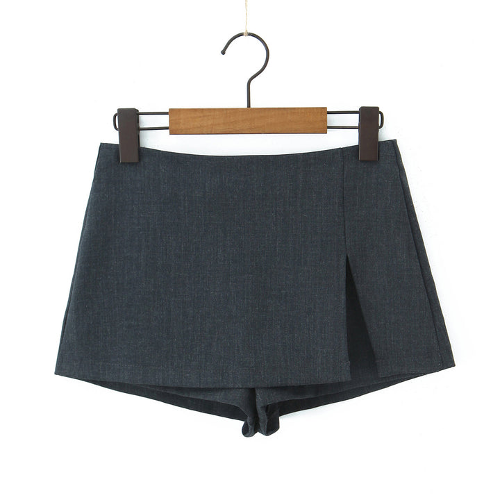 Dame sporty high-waist shorts med elegant snit og sidelæg Stilla