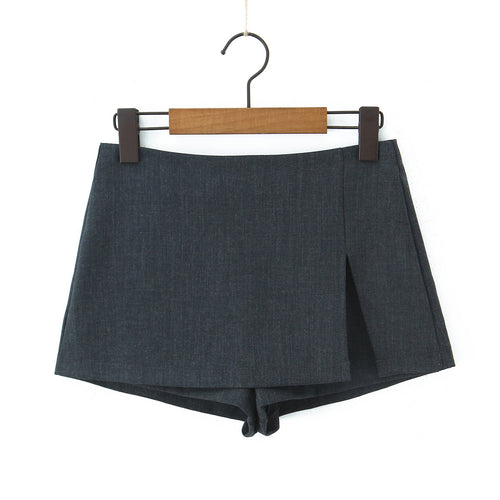 Dame sporty high-waist shorts med elegant snit og sidelæg Stilla