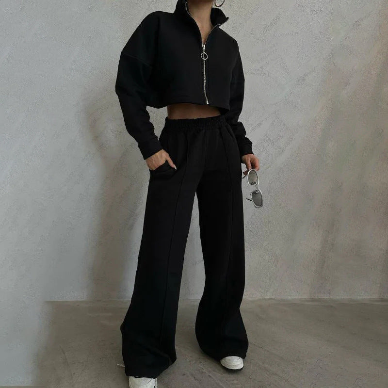 Kvindernes cropped sweatjakke Skovae