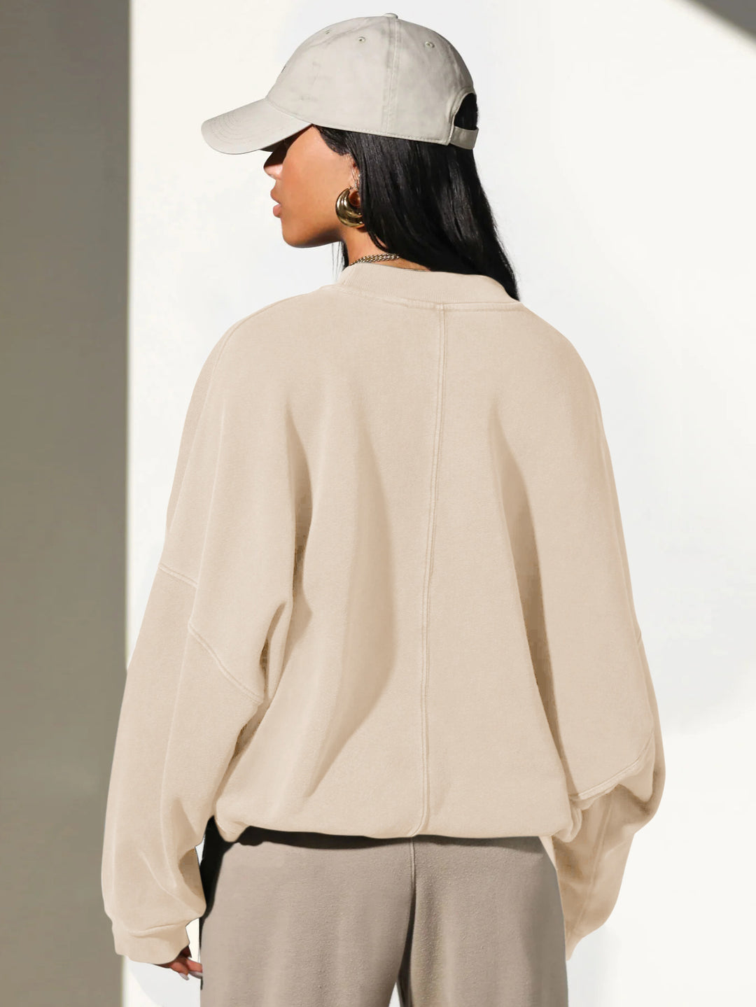 Dame Oversized Sweater med afslappet pasform Stilla