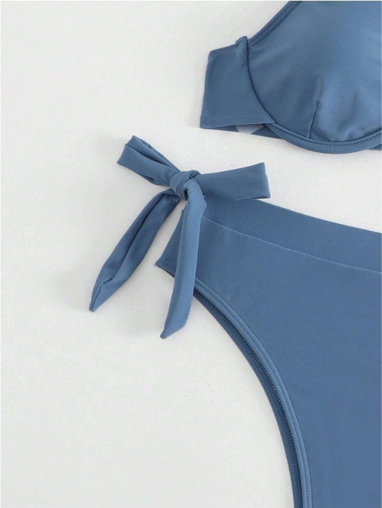 Dame Højkrave Cut-Out Bikini Sæt Stilla