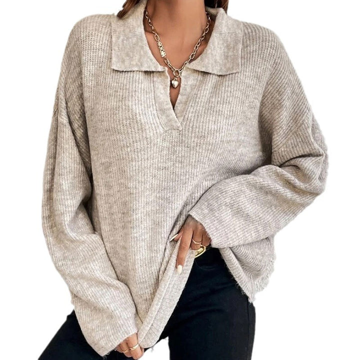 Kvinders afslappede sweater med tekstureret ribdesign Stilla