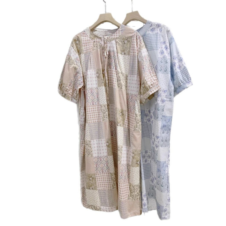 Femme Patchwork Design Bluse Stilla