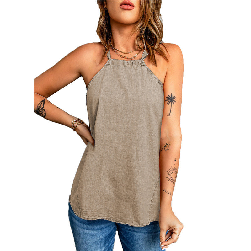 Dame trendy tanktop med afslappet snit og kvalitetsmaterialer Stilla