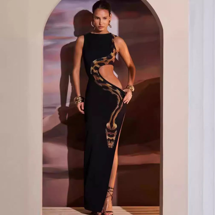 Femme Cut-Out Bodycon Aftenkjole Stilla