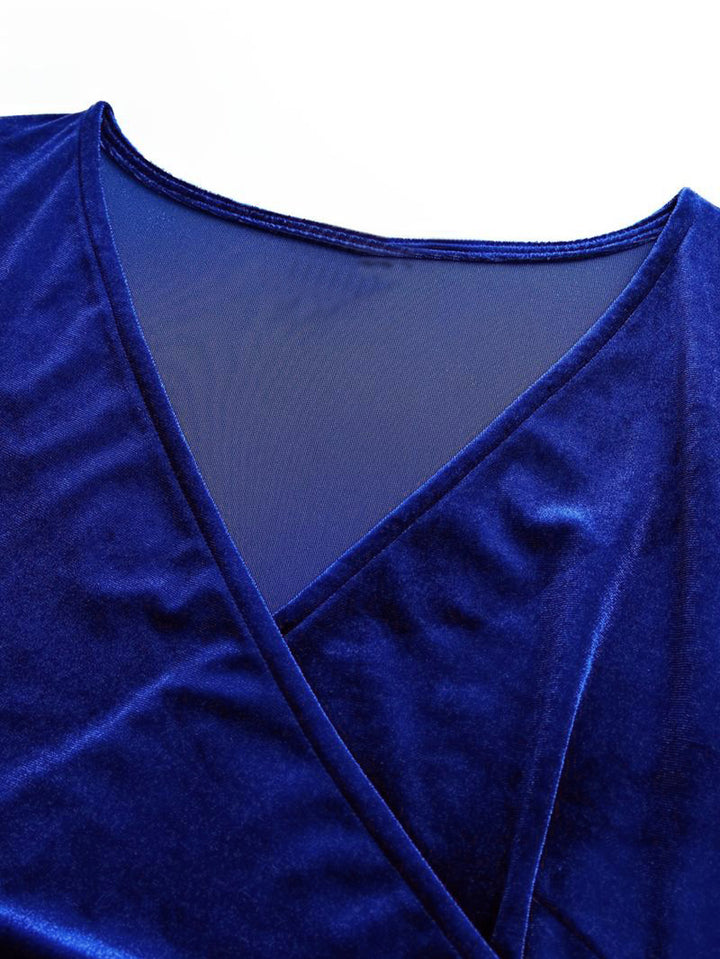 Dame indpakningsbluse med glamourøse rynker og elegante knapdetaljer Stilla