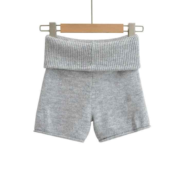 Dame Sporty shorts med højt liv og elastisk ribkant Stilla