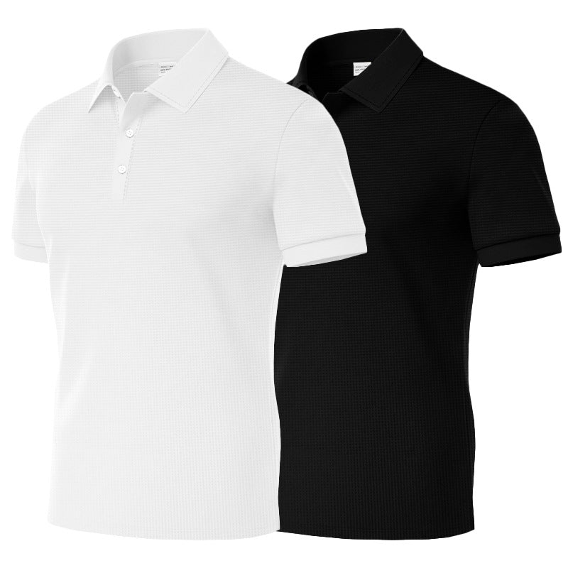 Herrer poloshirt med struktureret stof og klassisk krave Stilla