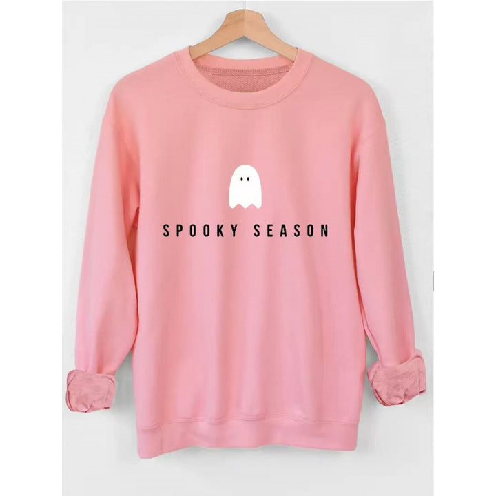 Kvinders sweatshirt med afslappet uhyggeligt design og blødt indvendigt fleece Skovae