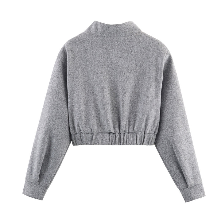 Dame cropped uldjakke Stilla