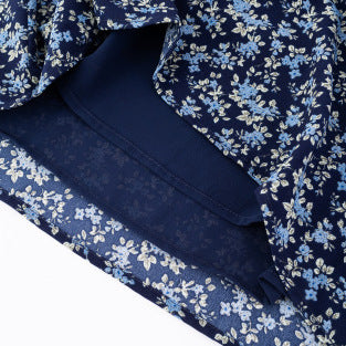 Dame kjole med fint blomsterprint og spaghetti stropper Stilla