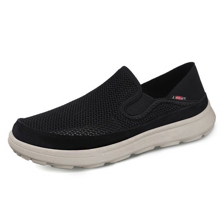 Dame Fleksible Slip-On Sneakers med åndbart Mesh-overdel og skridsikker sål Stilla