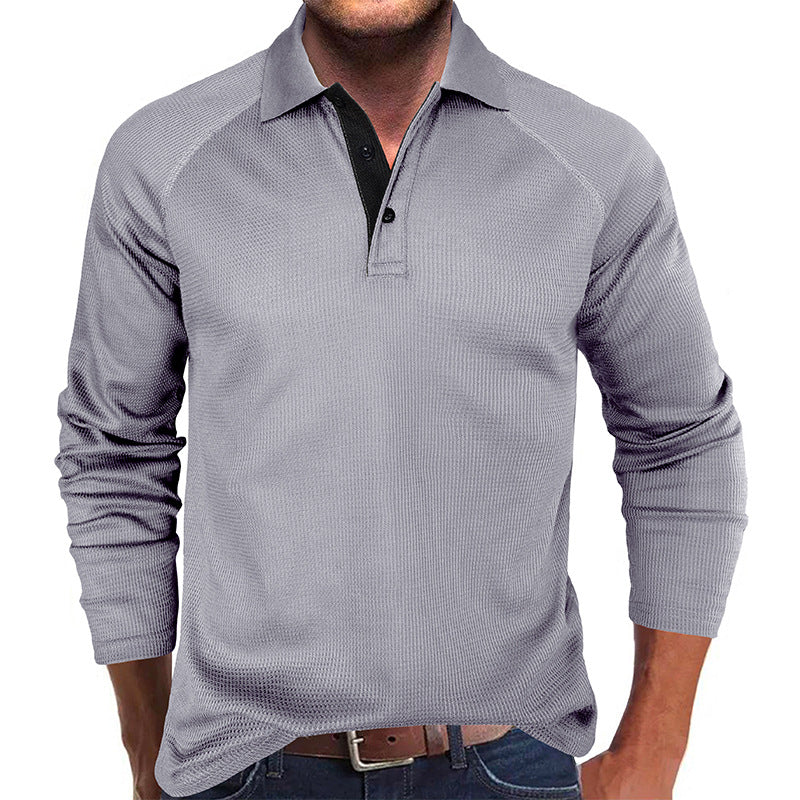 Herrer poloshirt med innovativ strukturdesign og afslappet snit Stilla