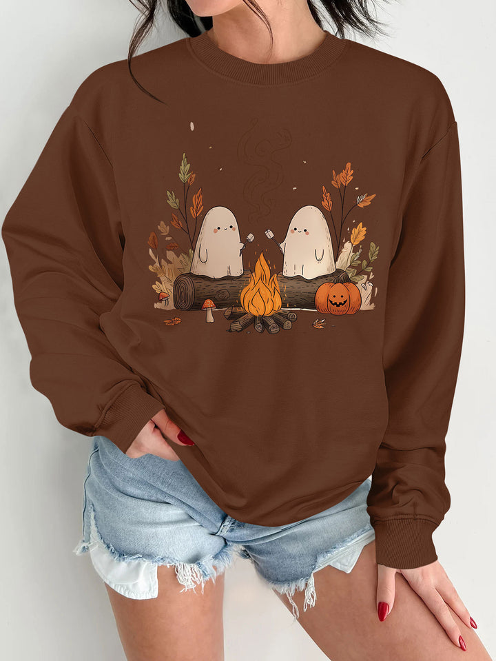 Kvinders sweatshirt med legende spookymotiv og behagelig pasform Stilla