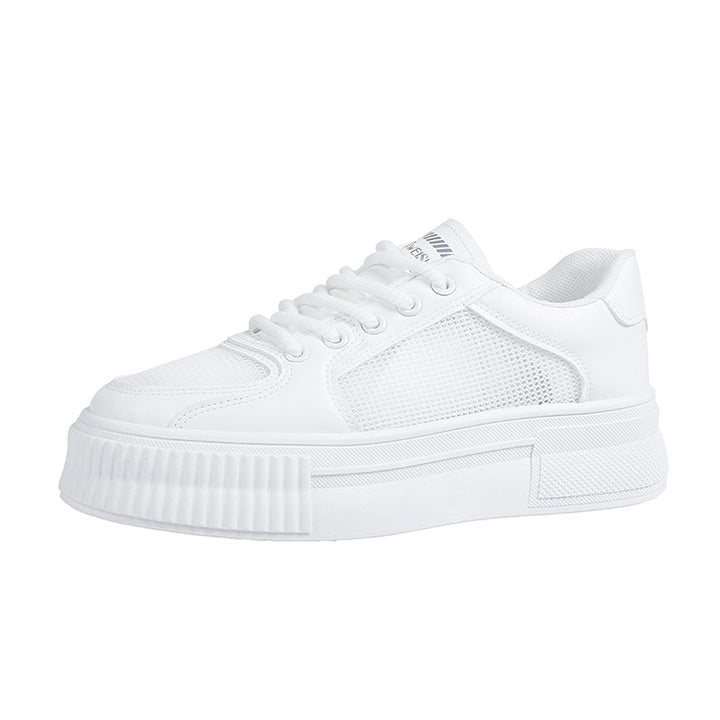 Dame Sporty Plateau-Sneakers med åndbar mesh-overflade og stabil sål Stilla