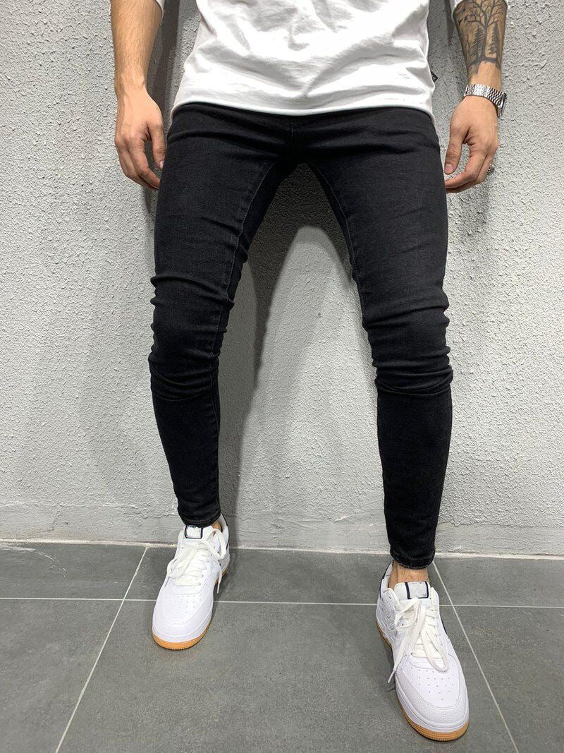 Herrer Slim-Fit Jeans med komfortabel Stretch-kvalitet og moderne vask Stilla