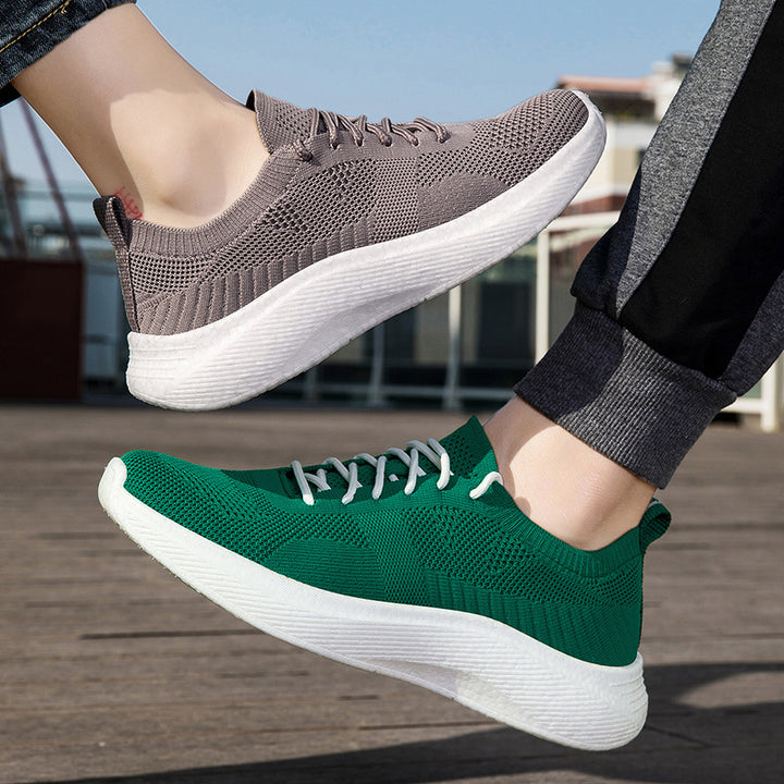 Unisex nan let strik-sneaker med anatomisk tåboks, polstret hælledelse og stødabsorberende let sål Skovae