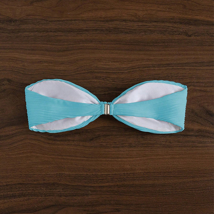 Dame Faltenfri Bandeau-Bikini-Overskærm Stilla