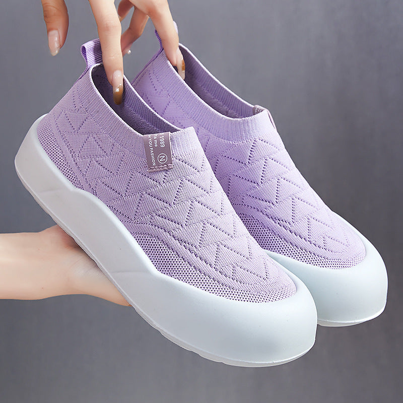 Femme Let Slip-On Vandtætte Sneakers med Komfortstrikovermateriale Stilla
