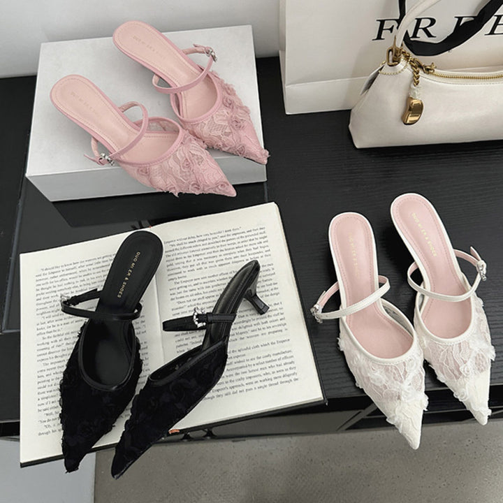Dame Sling Sneakers med delikat spids-Design og justerbar rem Stilla