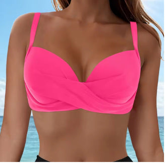 Dame Elegant Bikini top med indpakningsdesign Skovae
