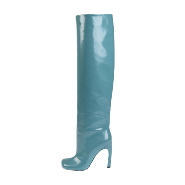 Femme Højglans Over-knæ Stiletto Støvler Stilla