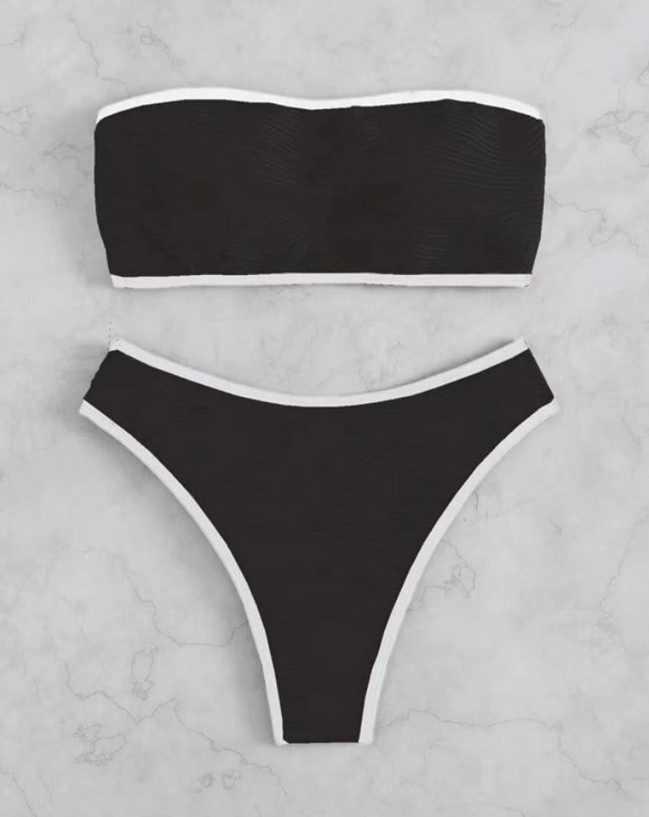 Dame Bandeau Bikini med behagelig pasform Skovae