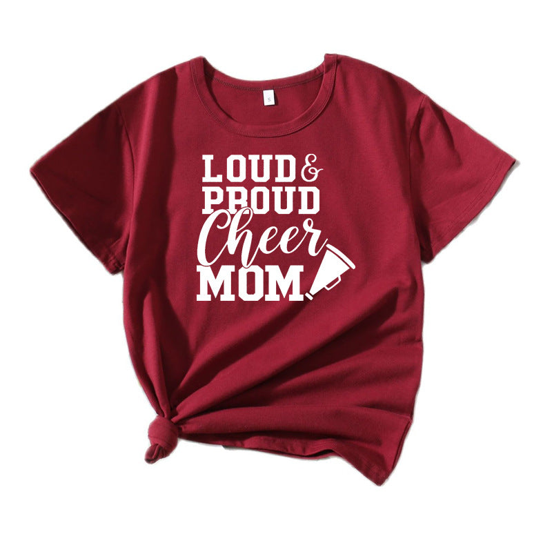 Kvinder Cheerleading Mor Grafik T-Shirt Stilla