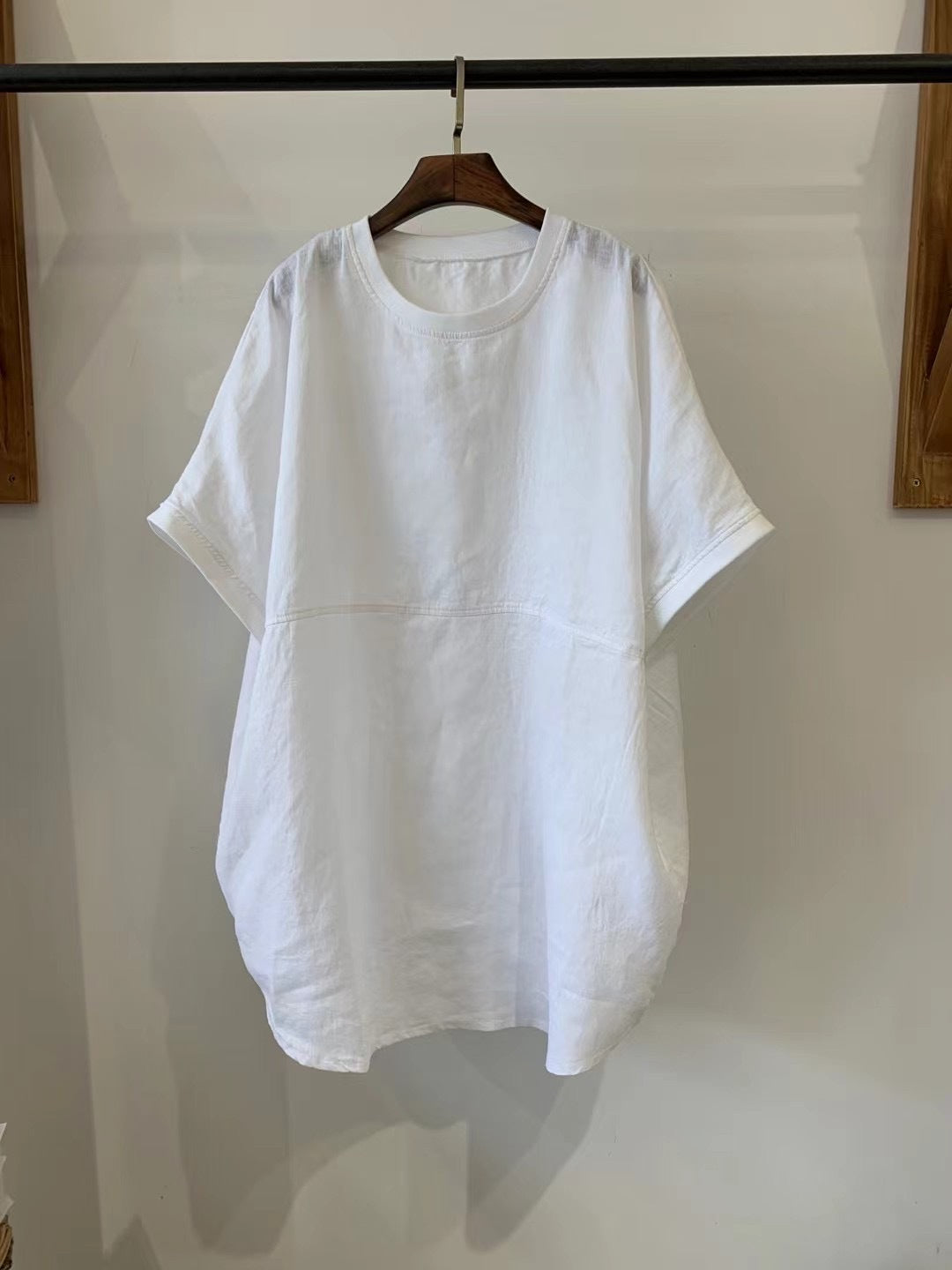 Femme Rutig Oversized Tunika-Top Stilla