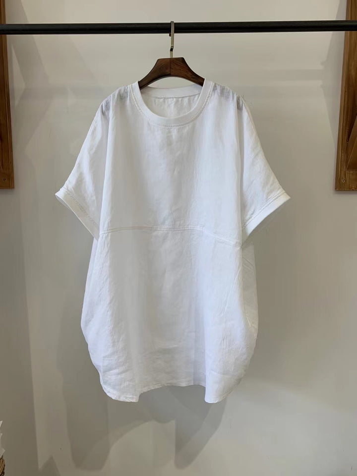 Femme Rutig Oversized Tunika-Top Stilla