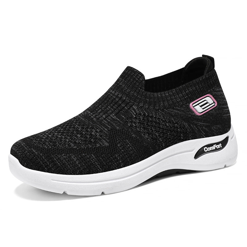 Dame Behagelige Sneakers med elastisk strikkedesign og åndbar overmaterialestruktur Stilla