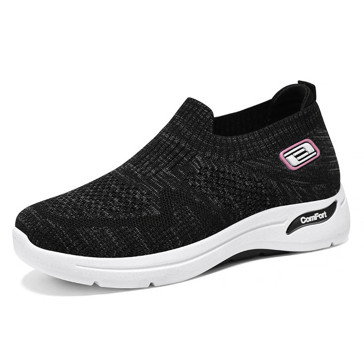 Dame Behagelige Sneakers med elastisk strikkedesign og åndbar overmaterialestruktur Stilla