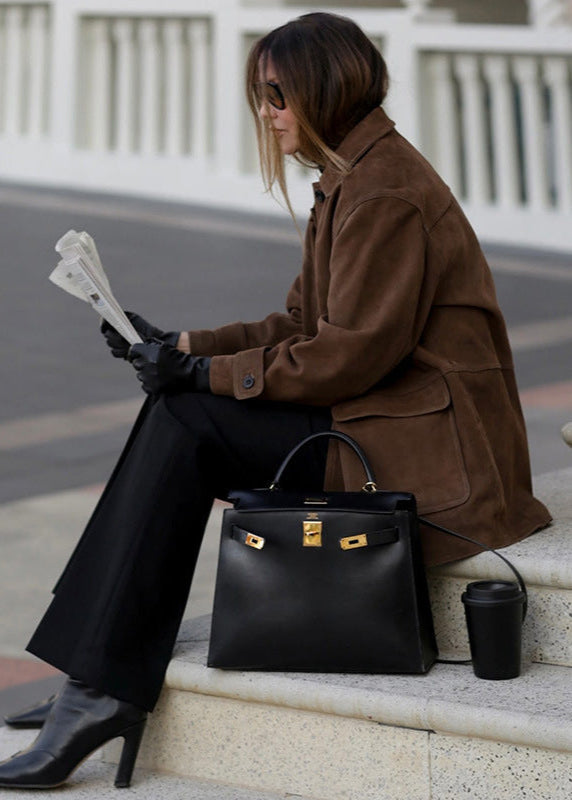 Stilla | Suede Button-Up Jakke