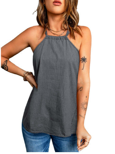 Dame trendy tanktop med afslappet snit og kvalitetsmaterialer Stilla