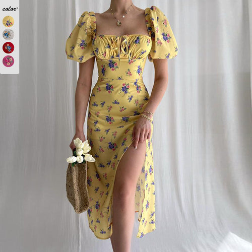 Dame Elegant og legende blomsterkjole Stilla