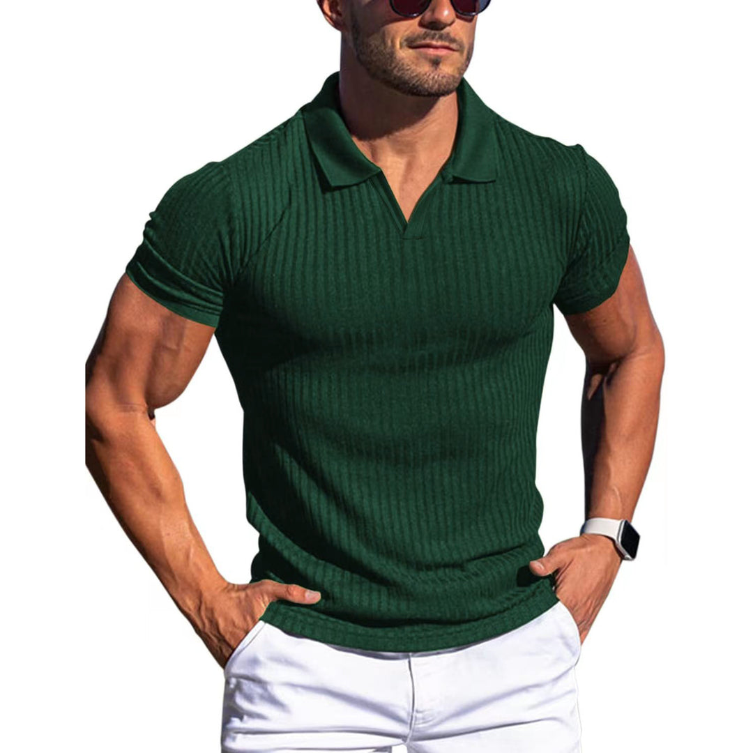 Herrer polo skjorte med struktureret ribdesign og behagelig pasform Stilla