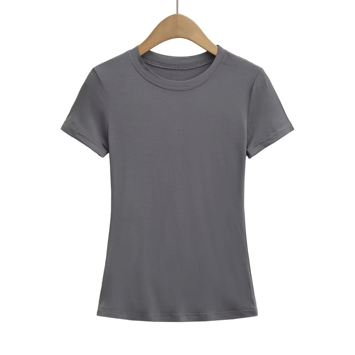 Dame Sporty T-shirt med tætsiddende snit og innovativt strækstof Stilla