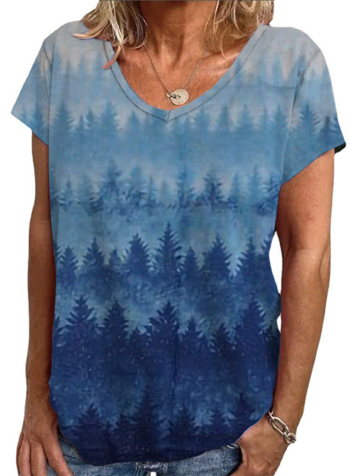 Dame Loose Bluse med farverigt paisleymønster Skovae