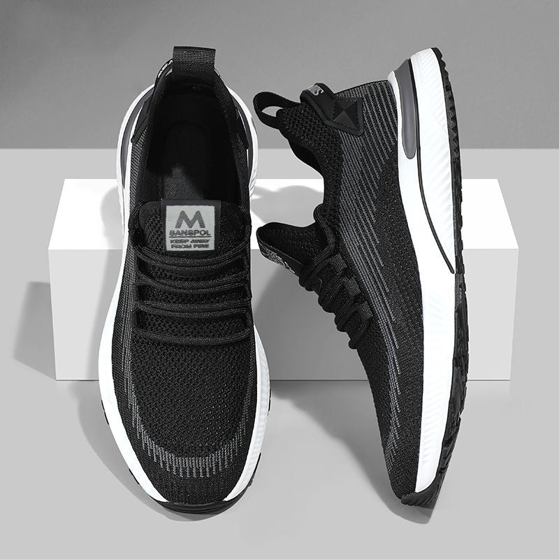 Herrer Åndbare Løbesneakers med let støddæmpningsteknologi og fleksibelt overmateriale Stilla