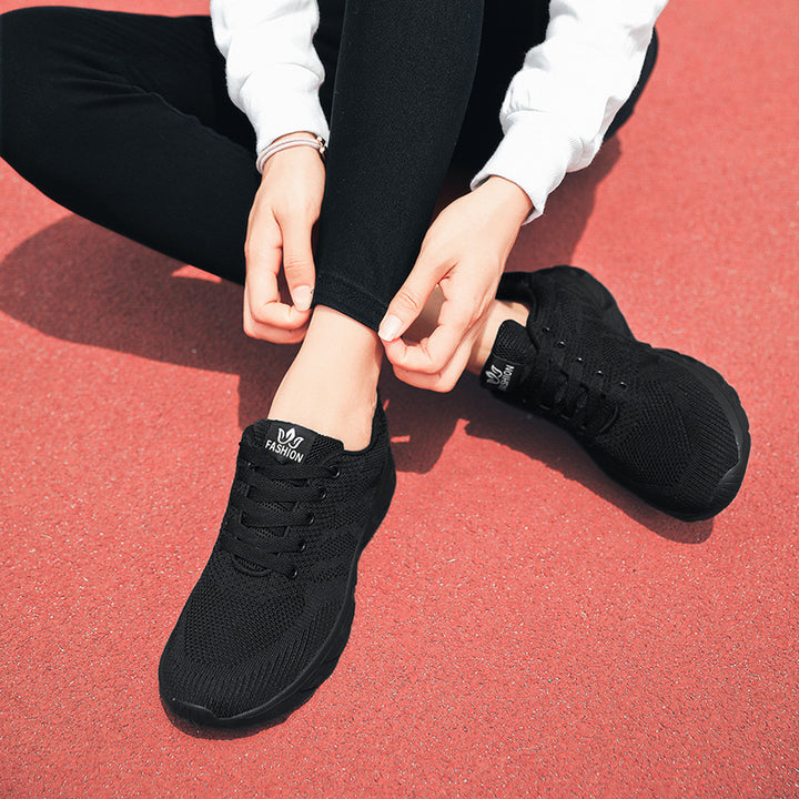 Unisex nan ultralette strik-sneaker med dæmpende skum sål og elastisk overdel Skovae