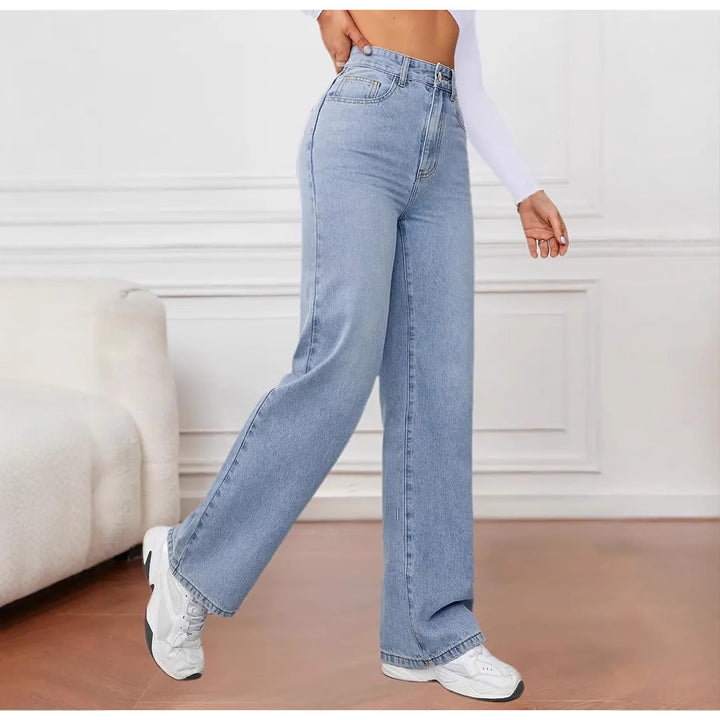 Damer Bred Jeans Stilla