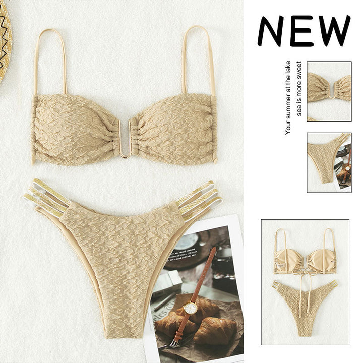 Dame Push-Up Bikini med raffineret snøre detaljer Skovae