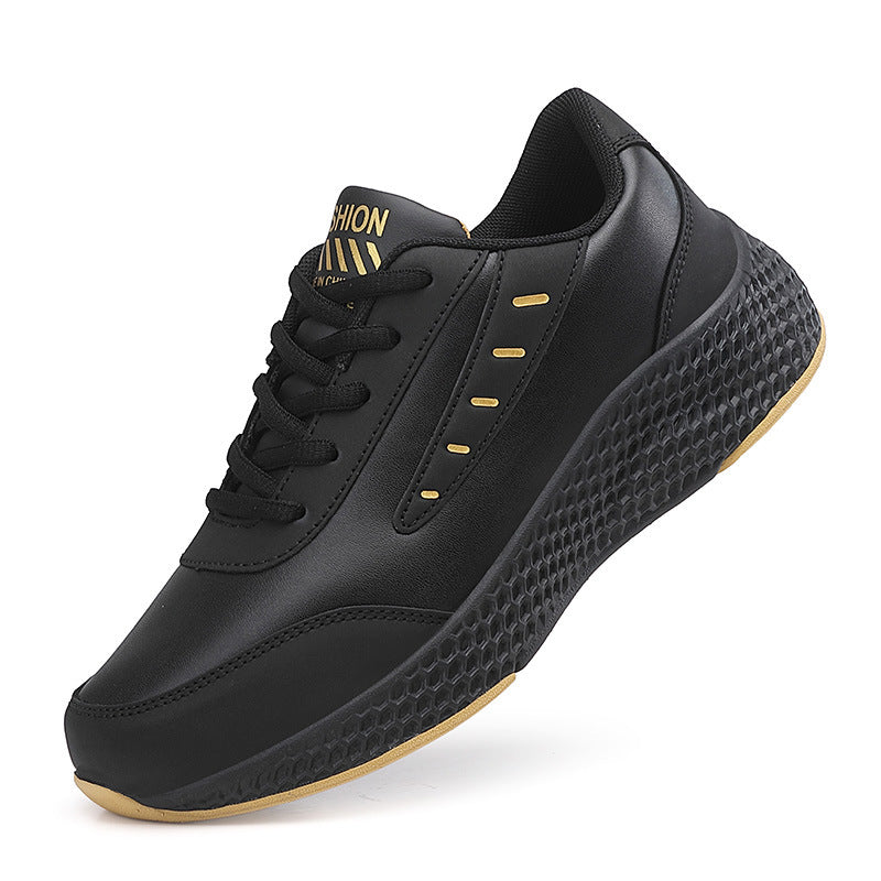 Dame nan elegante Plateau-Sneaker lavet af kunstlæder med bikage-struktureret dämpningssål og ergonomisk komfortfodbed Skovae