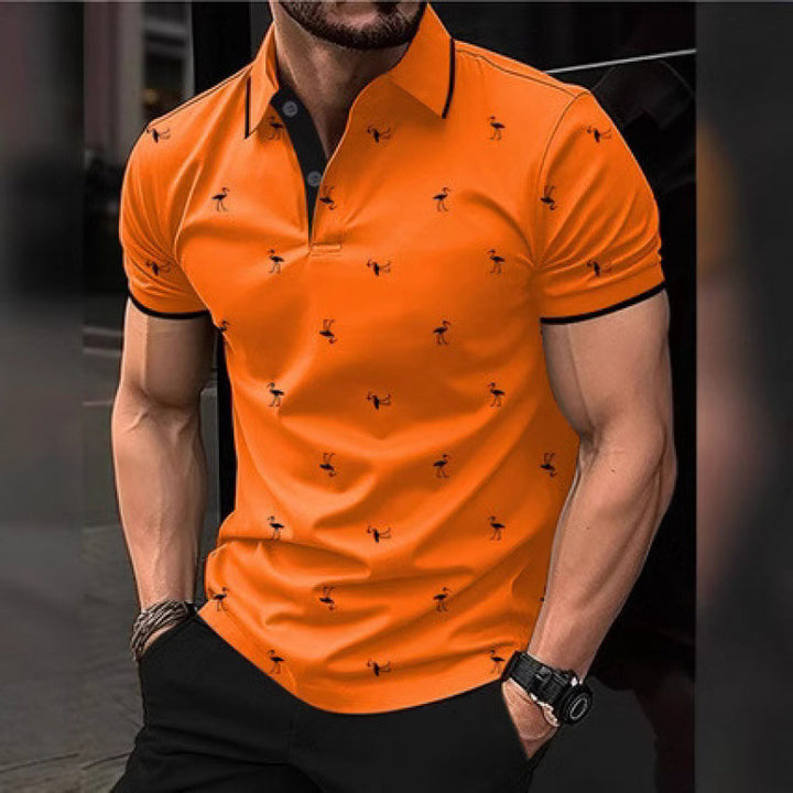 Herrer Fritid Trykt Polo-Shirt Stilla